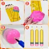 Produto Novo Transfronteiriço Inflável de PVC Lápis Lápis de Cor Atividade Divertida Adereços Decoração Suspensa de Sala de Aula Decoração de Formatura de Lápis