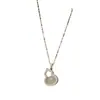 Collar de Calcedonia Natural de Plata de Ley S925 con Forma de Calabaza para Mujer, Cadena para Clavícula Estilo Chino Nuevo de Lujo Ligero, Joyería al por Mayor para Otoño e Invierno