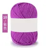 Hilo de Algodón Coreano de Leche de 4 Hebras, Lana Media, Bola de Hilo de Grosor Medio para Muñecas Hechas a Mano, Hilo para Crochet, Bola de Hilo Tejida a Mano