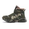 Tênis Masculino Plus Treinamento Militar Camuflado Inverno Forrado com Lã Calçados Infantis Chineses Calçados de Algodão para Crianças Mais Velhas Tênis para Corrida Calçados para Neve