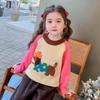 Suéter Feminino Outono e Inverno 2025 Novas Blusas de Tricô Roupa Íntima para Bebê Inverno Infantil Inverno Infantil Camisa Base