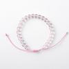 Pulseira de joias transfronteiriça pulseira de cristal pulseira de vidro transparente pulseira para meninas pulseira tecida multicolorida Comércio exterior AliExpress