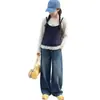 Conjunto de Otoño 2026 para Niñas, Conjunto de Camiseta y Jeans Falsos de 2 Piezas para Niñas Mayores y Pequeñas