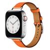 Adecuado para correas de Apple Watch, iWatch Serie 11 Se Watch, Correa de Cuero Ajustada de Bucle Único Serie Hermes