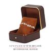 Caja de joyería Kaituo con borde dorado, caja para anillos, colgantes, pulseras de piel PU con esquinas redondeadas, caja de embalaje para joyería, al por mayor, en stock