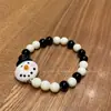 Pulseira de corda trançada de Natal estilo cartoon retrô 2023 novo design de nicho fofo homem panqueca pulseira versátil