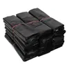 Bolsas de plástico negras engrosadas, bolsas de plástico negras personalizadas, bolsas de embalaje de plástico, bolsas de basura tipo chaleco, hechas a medida