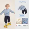 Conjunto Outono para Bebês Meninos Jerry Moletom Infantil com Estampa Calça Jogger para Meninos 2026 Novo Conjunto de Duas Peças para Crianças
