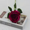 Rosas Artificiales de Terciopelo para Decoraciones de Boda, Flores Falsas, Rosas Búlgaras Transfronterizas, Flores Artificiales para el Día de San Valentín al por Mayor