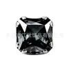 Pendiente para el lóbulo de la oreja Jiangtai F136 de titanio con montura de garra de fondo redondo con circonita cuadrada y redonda, joyería para piercing de titanio aleación G23, pendiente para el lóbulo de la oreja