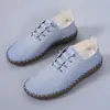 Sapatos femininos casuais de cano baixo com cadarço, coleção primavera/outono da Amazon, bico redondo, estilo europeu e americano transfronteiriço, disponíveis em tamanhos grandes