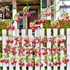 Decoración de bandera de fiesta de cumpleaños de cerezas transfronteriza, pancarta de cerezas, etiqueta espiral, accesorios de decoración de cumpleaños