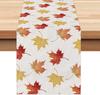 Bandera de Mesa Americana Nórdica Transfronteriza de Otoño Acción de Gracias Calabaza Hoja de Arce Tela Bandera de Mesa Mesa de Centro Sala de Estar Comedor Bandera de Mesa Decorativa