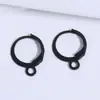 Ganchos de Orelha Redondos de Cobre Estilo Francês Acessórios para Joias DIY Ganchos de Orelha Acessórios de Orelha Fechos de Orelha Materiais Semi-Acabados