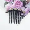 Nuevo Peine con Flequillo en Forma de Corazón 2025 con Pedrería para Arreglar el Cabello Suelto, Peine de Siete Dientes para la Parte Posterior de la Cabeza, Accesorio de Pasador para Mujeres