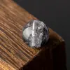 Mineral Crudo Natural Diamante Brillante Perlas Dispersas Helquimón Cristal Negro Hecho a Mano DIY Perlas Pulsera Dobo Perlas Redondas