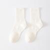 Calcetines de algodón 5A para hombre, antibacterianos, desodorantes, sin hueso, de color liso, absorbentes del sudor, transpirables, deportivos, de negocios, en blanco y negro, hasta media pantorrilla.