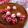 [Rosa Camelia] Material Rojo con Perlas Accesorios Cadena para Teléfono Móvil DIY Dulces Accesorios de Perlas Sueltas Joyería Hecha a Mano