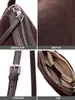 Bolso de Hombro Cruzado de Cuero Genuino para Mujer 2026 Nuevo Estilo Retro Americano Bolso de Gamuza Escarchada Bolso tipo Silla de Montar para Mujer