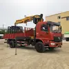 Grúa de brazo plegable directa de fábrica con soporte para ladrillos, especial para carga y descarga de fábrica de ladrillos, grúa para ladrillos Dongfeng de 8 toneladas