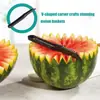 Chegada Nova da Amazon Faca Piranha em Forma de V Faca Decorativa para Frutas e Vegetais Fatiador com Padrão Serrilhado