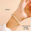Colar Redondo de Pérola com Cristal Swarovski Estilo Europeu e Americano para Mulheres, Simples e Luxuoso, Gargantilha Elegante, Corrente para Suéter Moda Outono e Inverno
