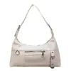 Colección nueva de primavera/verano transfronteriza: nicho, diseño original, lona encerada retro, bloques de color de lunares, bolso de hombro/bolso cruzado/bolso de brazo versátil