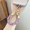 Cable de teléfono, correa para teléfono móvil, cordón de cristal, colgante pequeño, decoración de accesorio para teléfono, correa para teléfono móvil, correa antipérdida, cordón de silicona