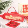 Caja de Empaque para Pasteles de Luna de Mitad de Otoño Modelo Nuevo 2026, Caja Portátil de 4 Piezas, Caja de Regalo Vacía para Pasteles de Queso Estilo Cantonés