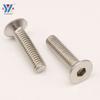 Taza de fregadero Yixiong cabeza plana hexágono interior avellanada hexágono interior tornillos tornillos para muebles M5M6M8 color níquel