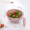Cesta de Lavado y Escurrido de Verduras de Doble Capa, Bol Multifuncional para Limpieza de Frutas y Verduras de Cocina, Cesta Doméstica para Lavado y Escurrido de Verduras