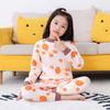 Ropa interior térmica para niños, traje de otoño grueso con forro polar, pantalones de otoño, ropa de casa para niños y niñas, pijamas de invierno para niñas