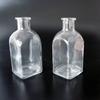 Botella de aromaterapia de vidrio cuadrado de alta gama de 120 ml al por mayor, botella de vidrio blanco cristalino, botella de vidrio para aromaterapia en el hogar, botella de reactivo