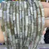 Accesorios para Joyería DIY Cuentas Espaciadoras Venta al por Mayor Trabajos con Cuentas Rectangular Piedra Imperial Ágata Roja Aventurina Tubo Redondo Cuentas Pulsera