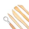 Suministro directo en el sitio FS1-13 5 6 pulgadas Herramientas de arcilla de abedul para modelar a mano herramientas de cerámica diy