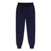 Calça de moletom jogger unissex para comércio exterior transfronteiriço com estampa digital, cintura elástica esportiva casual, calça esportiva versátil de cor sólida