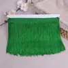 Muestra personalizada de borla de encaje de flecos de poliéster color manualidades procesamiento al por mayor de accesorios para ropa de baile latino