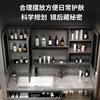 Combinación de Gabinete de Baño Nórdico Inteligente Personalizado Mármol Baño Madera Sólida Lavabo Gabinete de Baño Venta al por Mayor