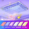 Nova lâmpada de sala de estar de música Bluetooth retangular LED lâmpada de teto lâmpada de cristal colorida bola mágica controle remoto farol doméstico