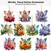 Producto Nuevo Transfronterizo 20 Piezas de Navidad Creativas Lindas Decoración Temática de Ángel Navideño Fiesta Duende Colgantes de Madera