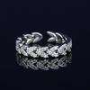 Japonês e coreano simulação anel de diamante anel simples moda todos os jogos ritual sentido simples linha reta anel de trigo anel de diamante anel de cauda mulheres