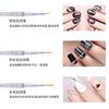 3 Peças de Caneta de Desenho para Nail Art de Poste Alto em Acrílico Pincel de Linha Flor Desabrochando Pintura Cristal Wholesale Conjunto de Canetas para Nail Art