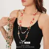 Colar de Pérolas Vintage em Camadas, Estilo Palaciano Retrô, Corrente Exquisita para Clavícula, Joia de Nicho de Designer para Mulheres