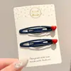 Presilha infantil para franja lateral, presilha de jacaré colorida com bolinhas para meninas, grampo para arrumar cabelos soltos na parte de trás da cabeça