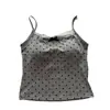 Camisola de Lunares sin Espalda con Almohadillas Integradas y Copas Fijas para Verano, Anti-Exposición, Ropa de Abrigo para Mujer