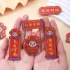 Ímãs de Geladeira Criativos Estilo Chinês Acrílico Couplets Ímãs de Geladeira Magnéticos com Bênçãos Festivas Pequenos Presentes