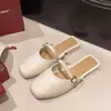 Nuevos Zapatos de Casa Cerrados a Mitad para Mujer 2026, Populares en Tiktok y Kuaishou, Chanclas Planas Antideslizantes de Verano para Mujer