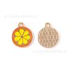 Serie de Frutas Manzana Limón Fresa Joyería Accesorios Colgante de Aleación DIY Cadena para Teléfono Móvil Llavero Colgante Hecho a Mano