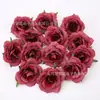 Flores Artificiales para Bodas, Serie Roja Materiales DIY, Flores de Rosa, Peonías, Hortensias, Flores Falsas con un Toque de Alta Gama y Realista