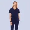 Conjunto Cirúrgico de Scrub de Verão Fino Elástico de Secagem Rápida Uniforme de Scrub Uniforme de Enfermeira Roupa de Trabalho Conjunto Feminino
